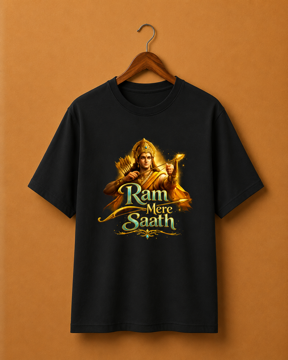 Ram Mere Saath – Divine Faith Unisex T-shirt