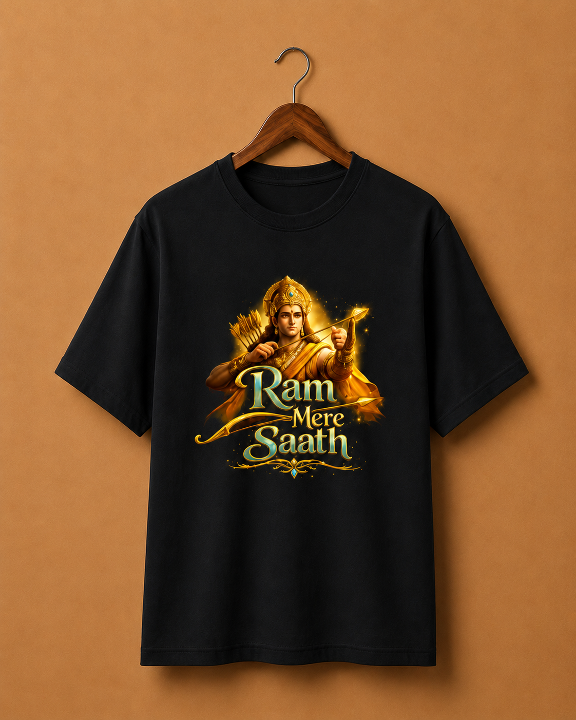 Ram Mere Saath – Divine Faith Unisex T-shirt